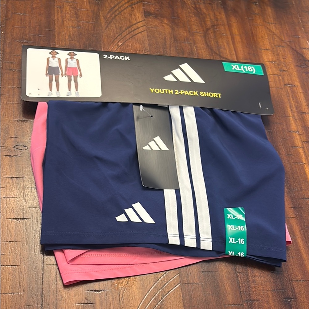 NWT Adidas Blue and Pink Athletic Shorts Performance Style